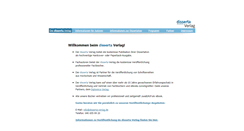 Desktop Screenshot of disserta-verlag.de